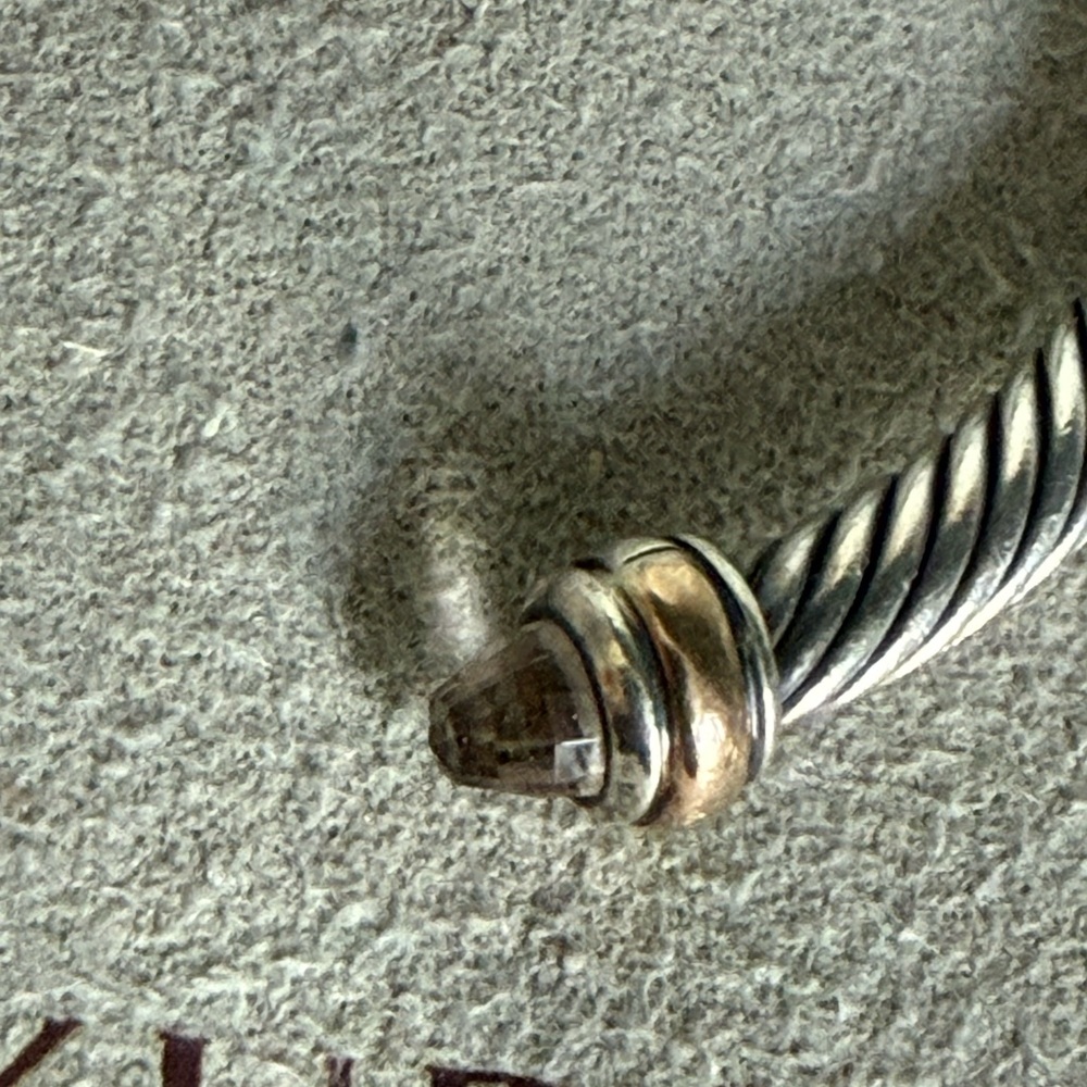 David Yurman cable bracelet 4mm amethyst stones - Picture 3 of 7